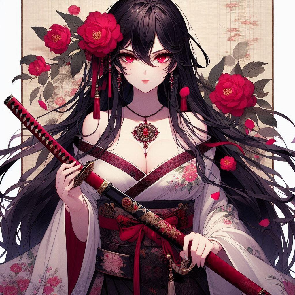 黒髪の女侍さん３２６