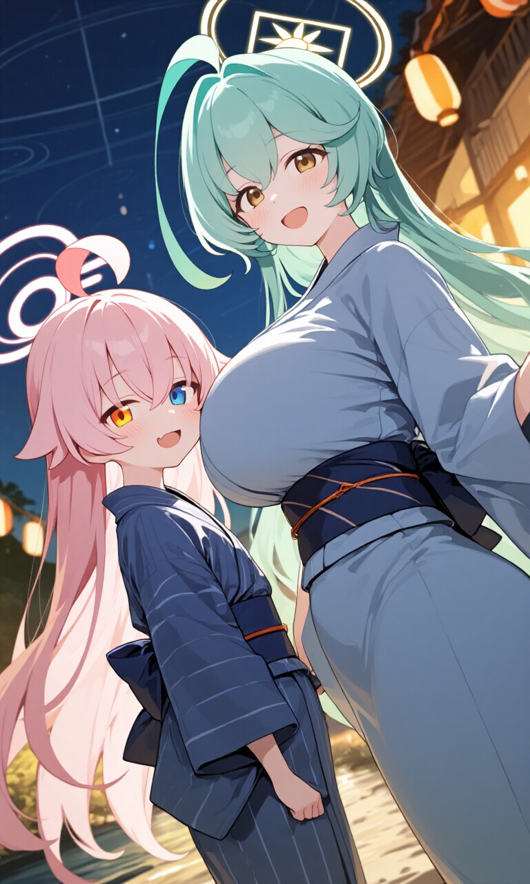 ホシノとユメ　浴衣3 | の人気AIイラスト・グラビア