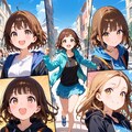 パーカースタイルの可愛い女の子たち 2枚目