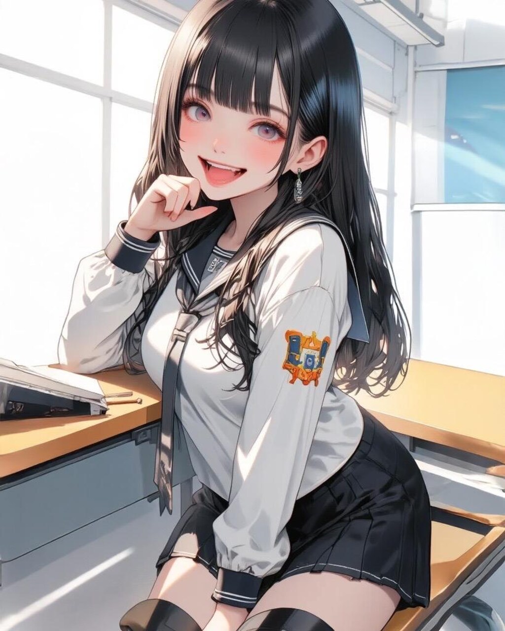 くだらないネタでも笑ってくれるギャル