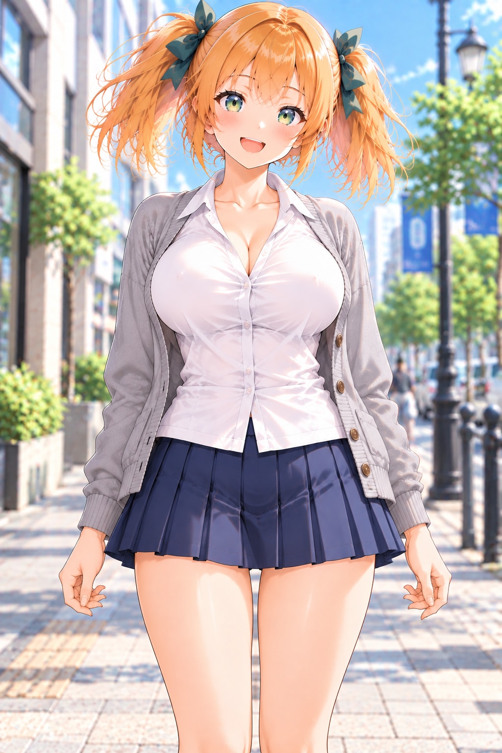 秋のJKツインテちゃん | の人気AIイラスト・グラビア