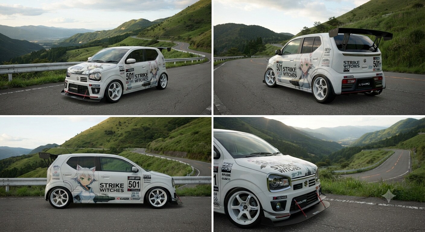 ストライクウィッチーズ痛車アルトワークス | の人気AIイラスト・グラビア