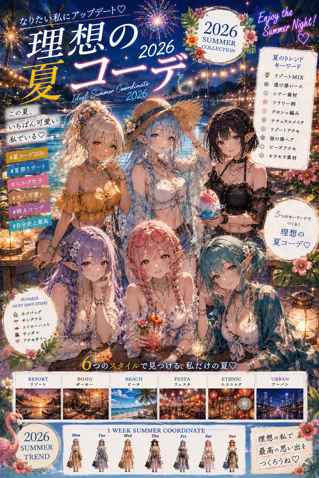 夏祭りのファッションコレクション2026