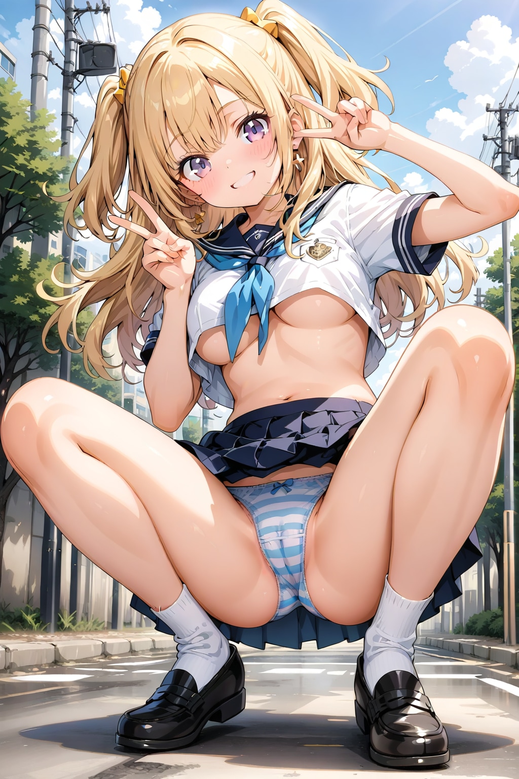 暑いね　イェーイ！