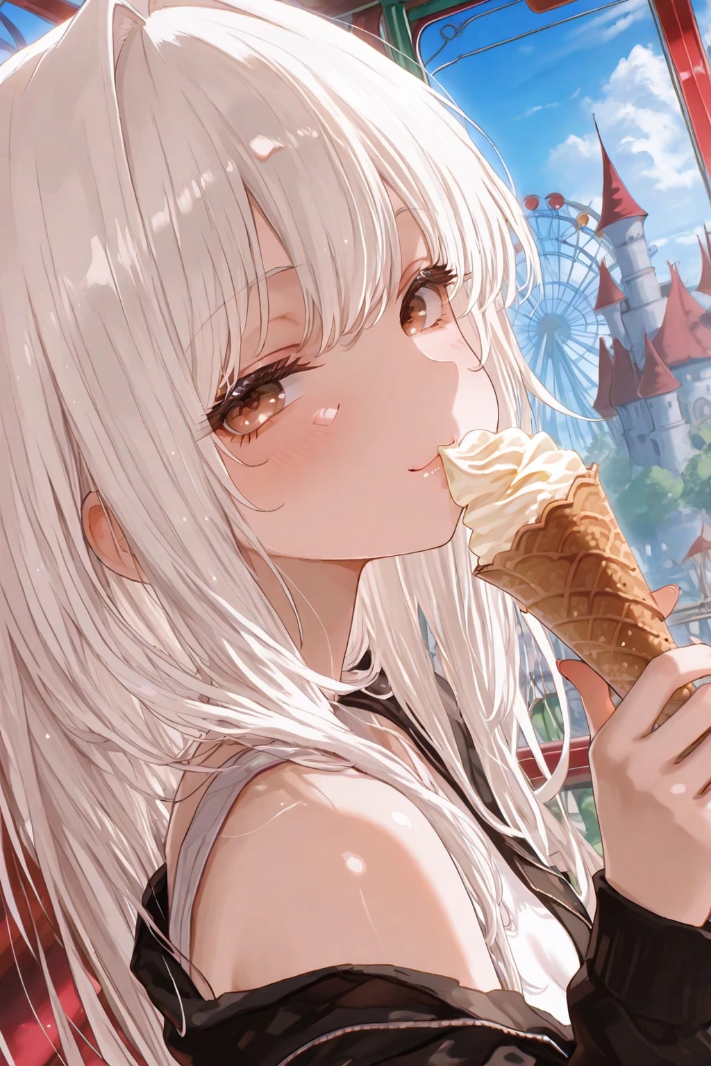 遊園地デート | の人気AIイラスト・グラビア