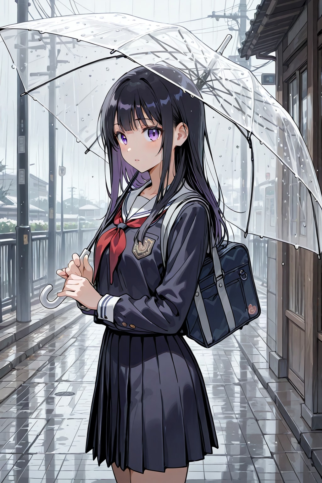 雨の日は嫌い。
