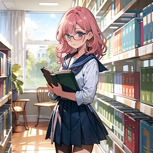 こう見えても図書委員長です