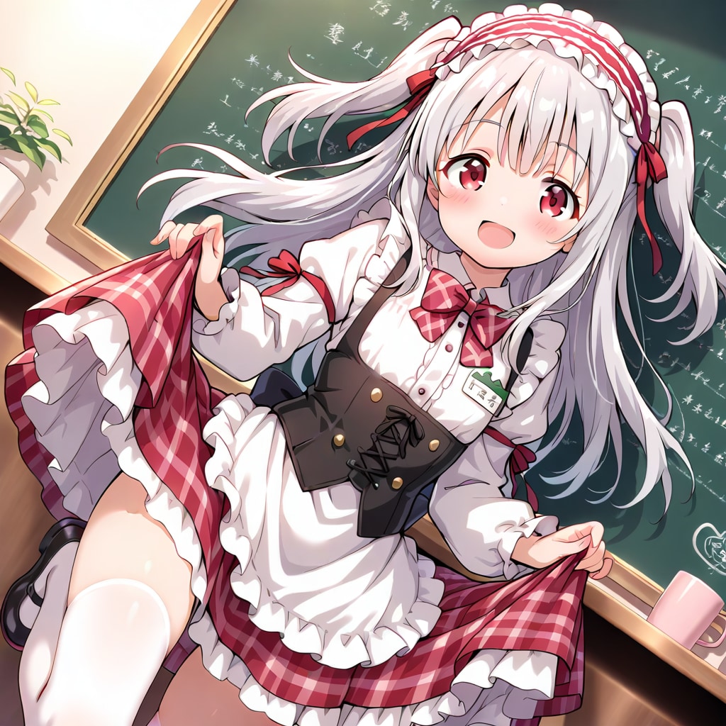 白ニーハイ×ウエイトレス