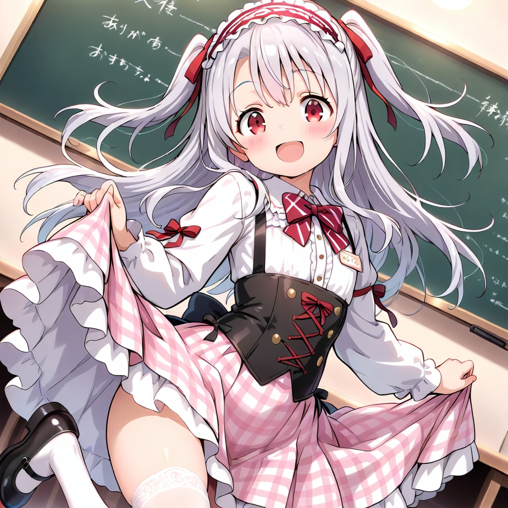 白ニーハイ×ウエイトレス