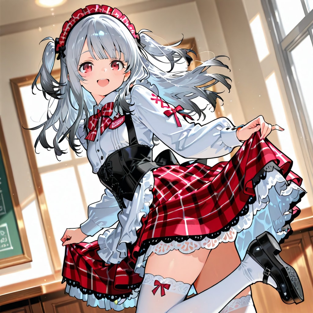 白ニーハイ×ウエイトレス