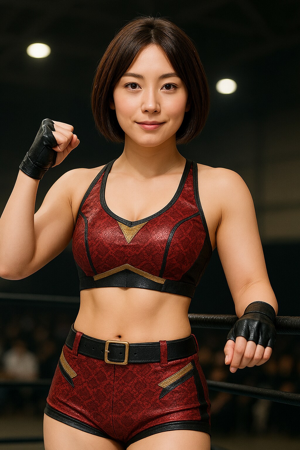 女子レスラー