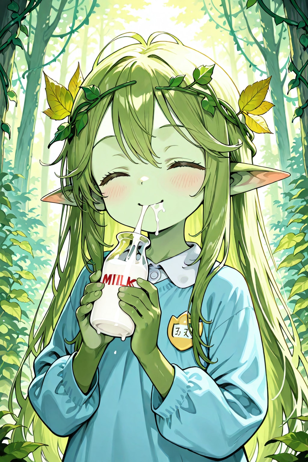 ミルク飲みドリアード園児