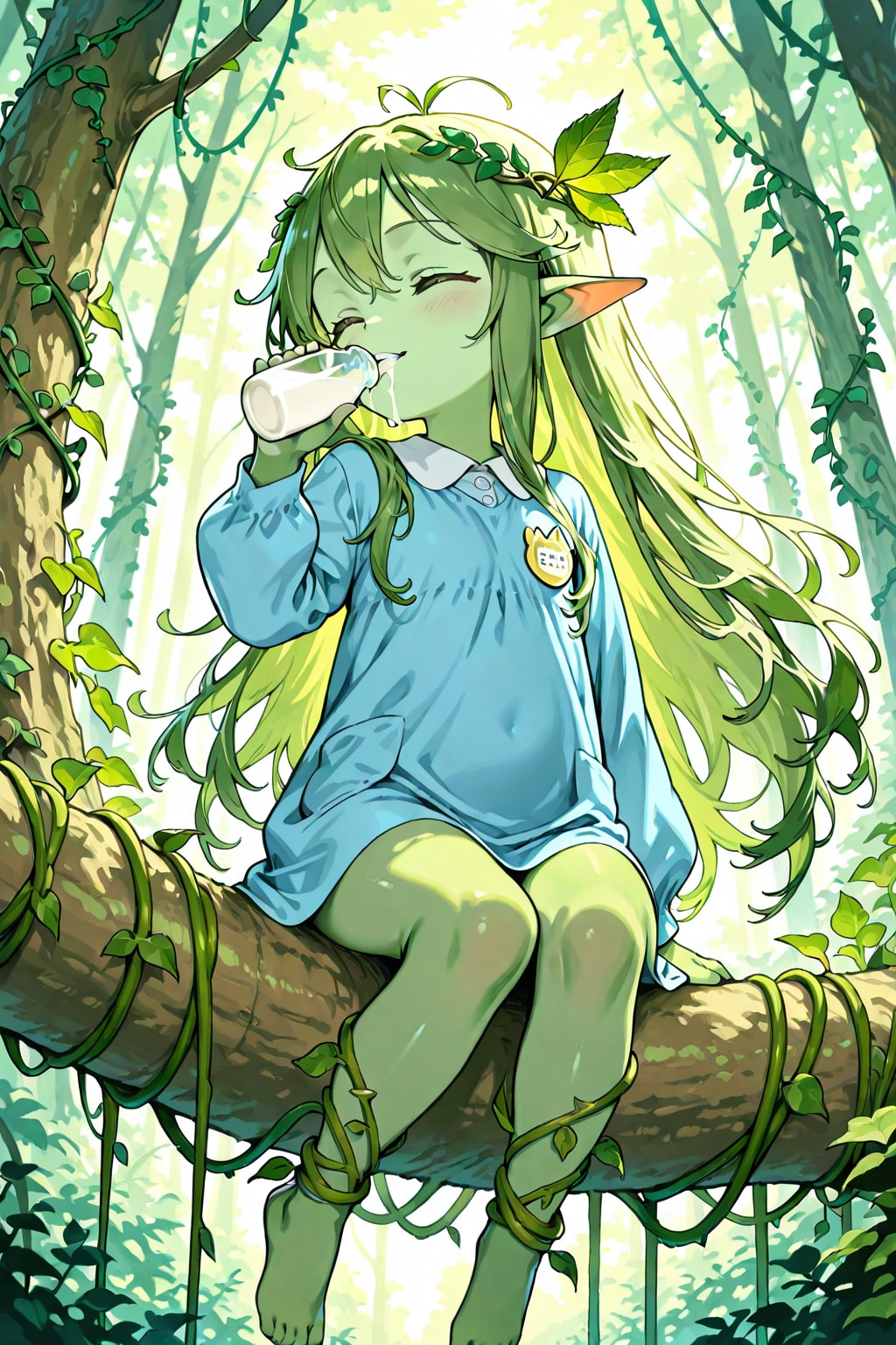 ミルク飲みドリアード園児