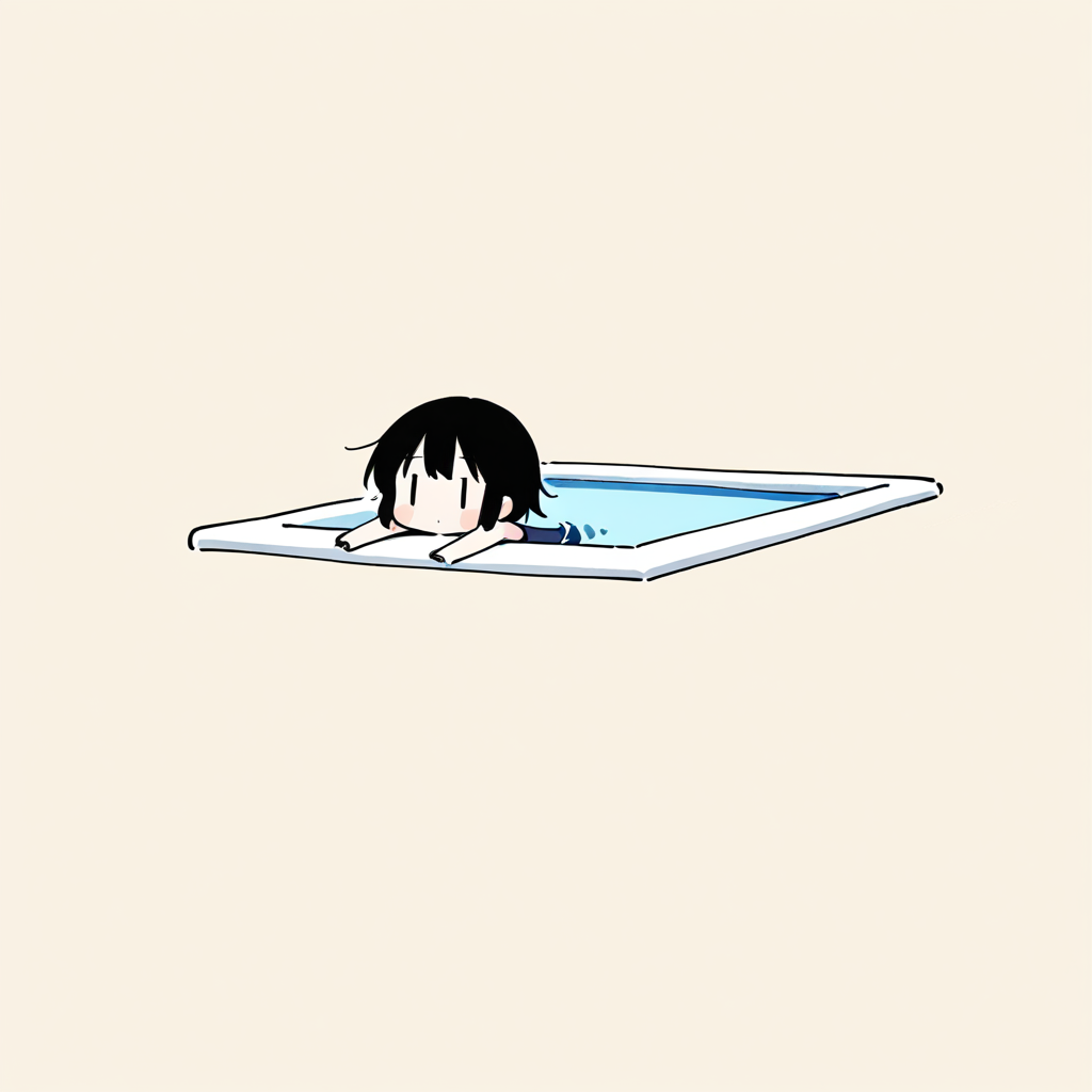 泳いでみた