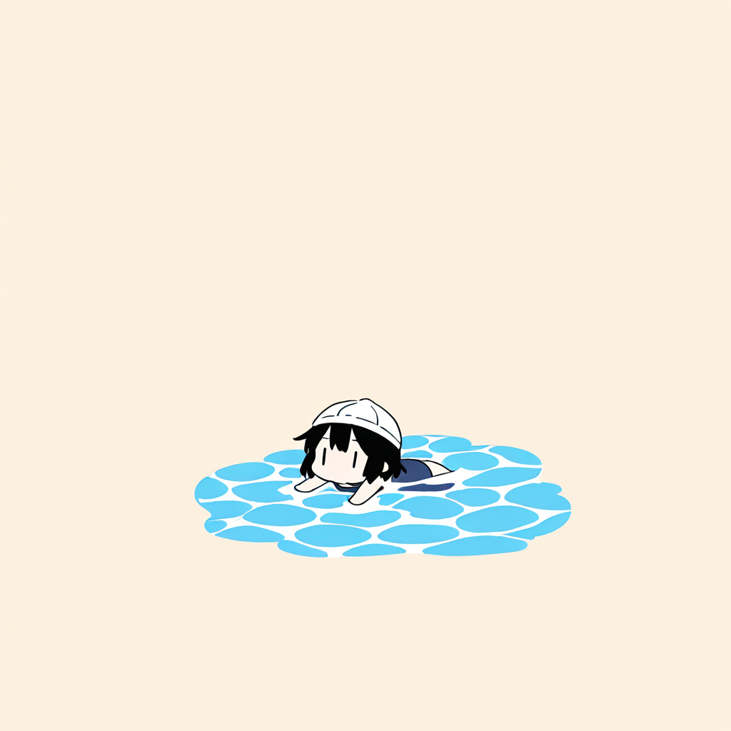泳いでみた