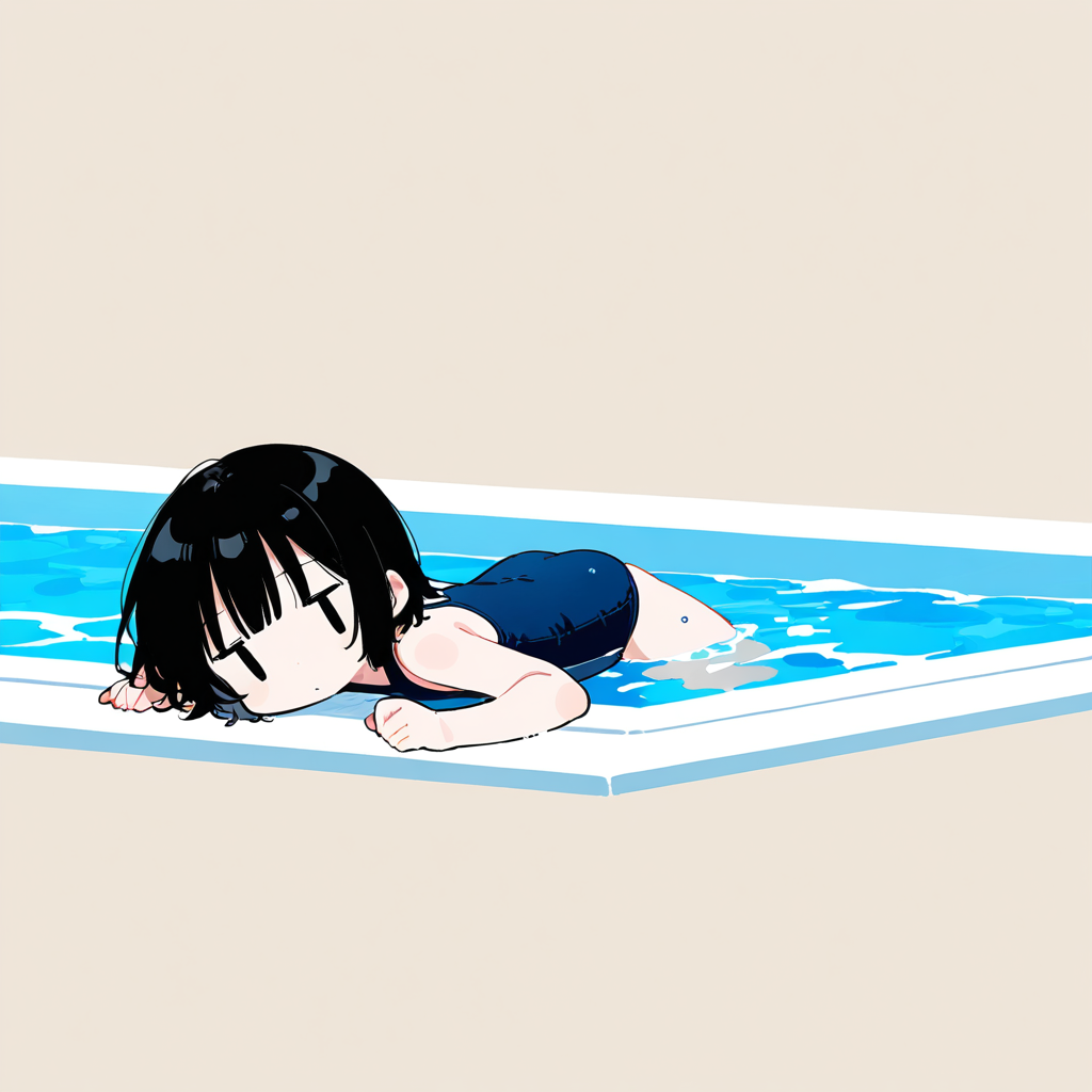 泳いでみた