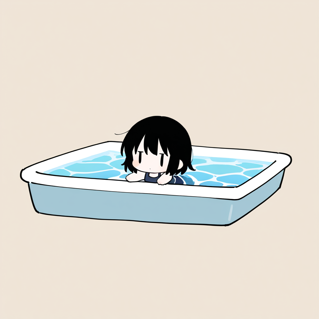 泳いでみた