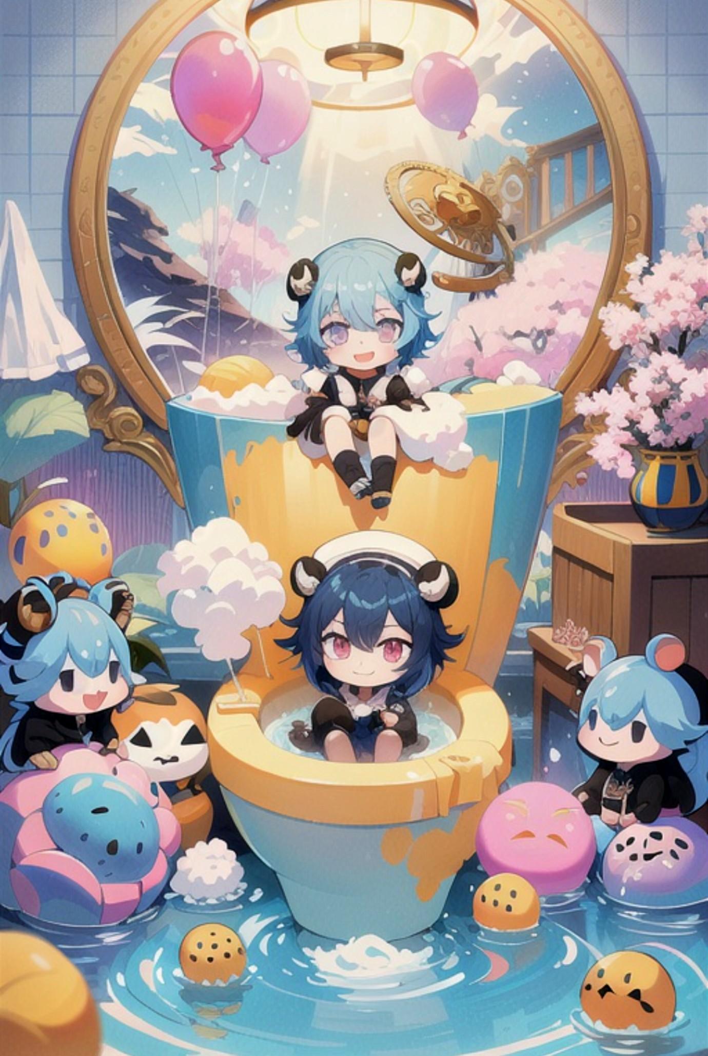 陶器と女の子達 | の人気AIイラスト・グラビア