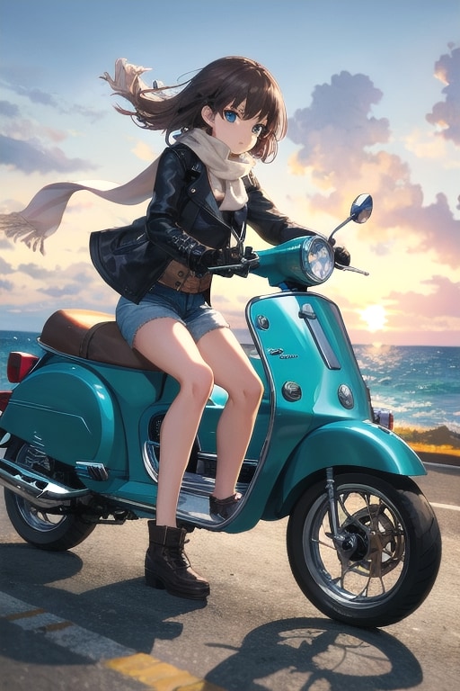 スクーター好き彼女