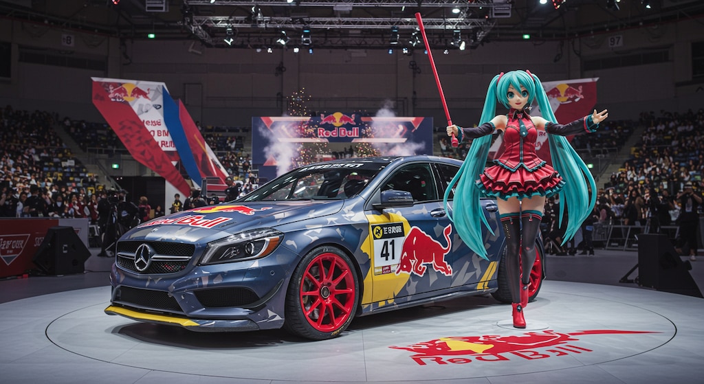 レッドブルメルセデスベンツと初音ミク