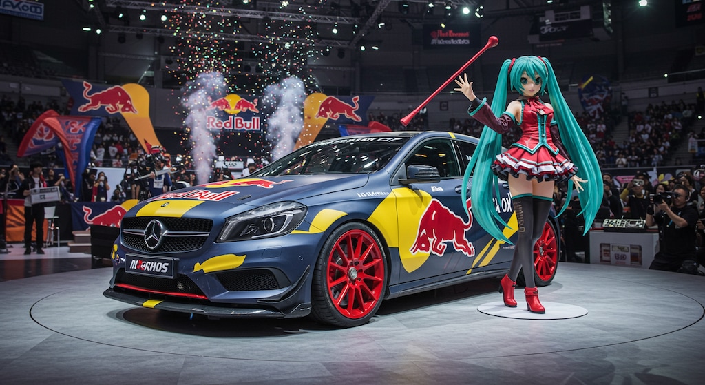 レッドブルメルセデスベンツと初音ミク