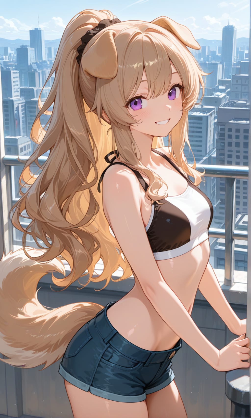 大胆な格好のミルフィ(∩´∀`∩)💕