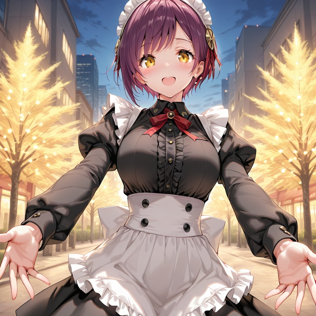 こんばんは（挨拶メイドの芽衣ちゃん）