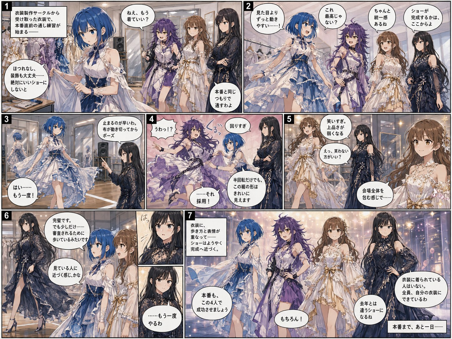 本番直前の衣装合わせ