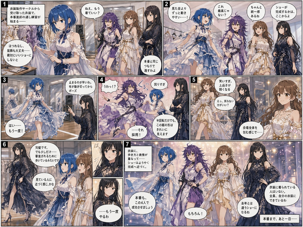 本番直前の衣装合わせ