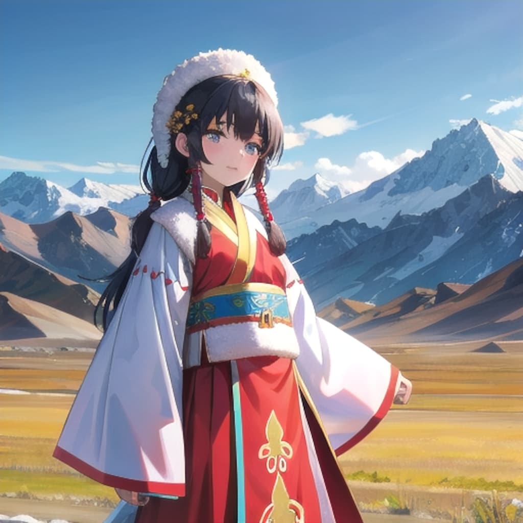 モンゴル風の民族衣装