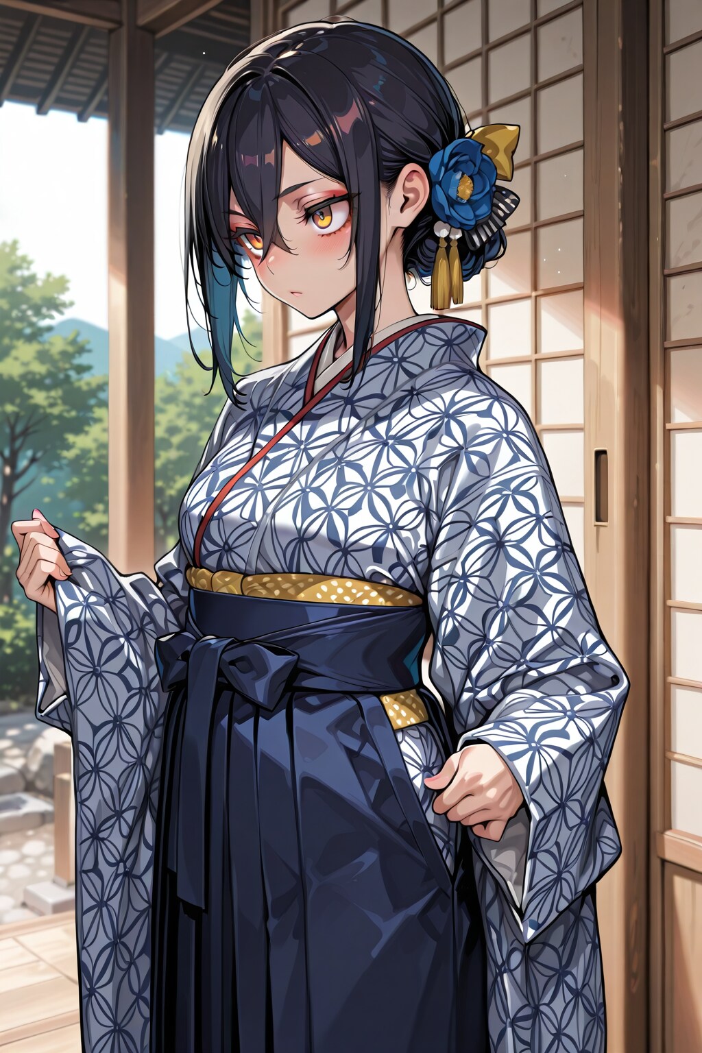 和服の人