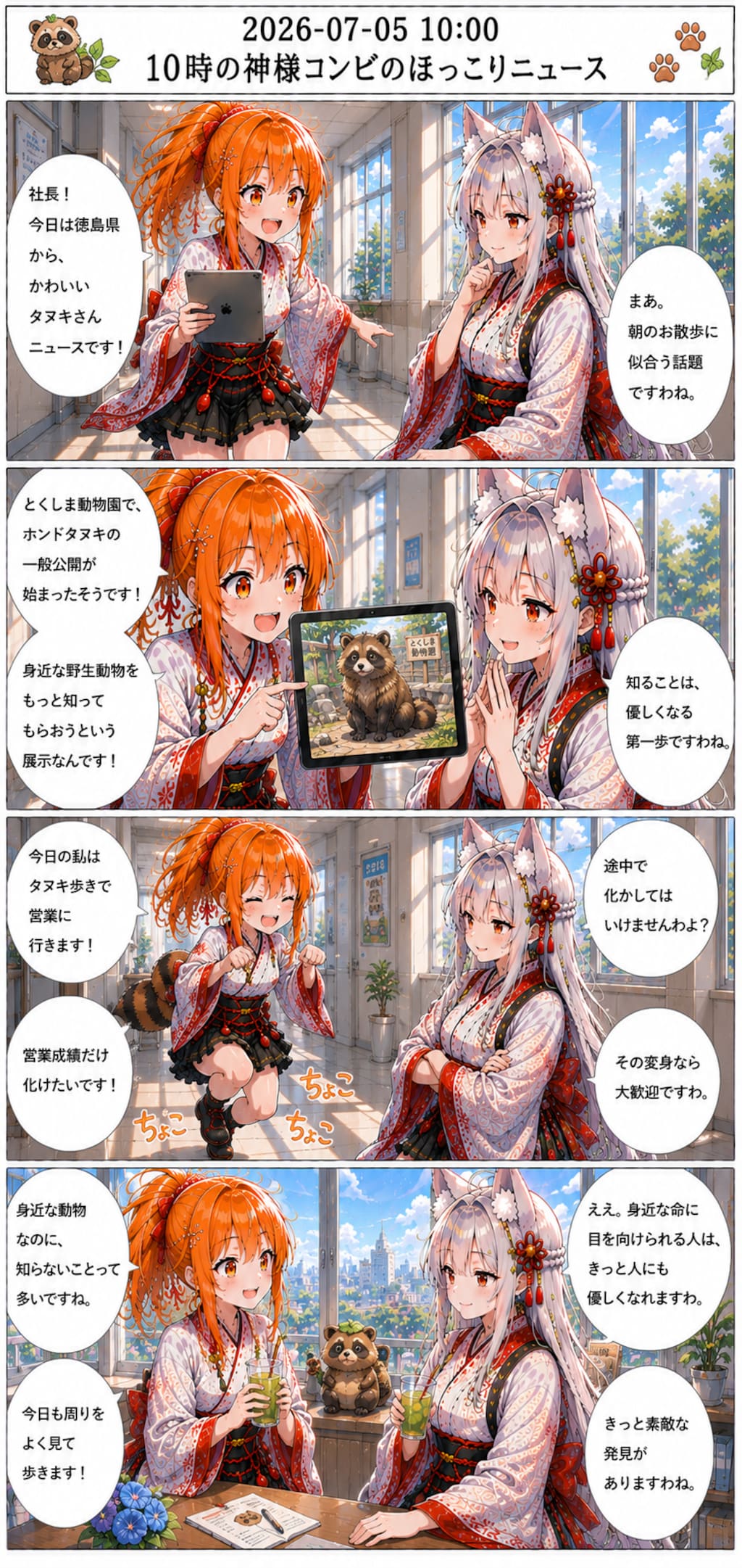 毎日漫画　10時　ほっこりニュース