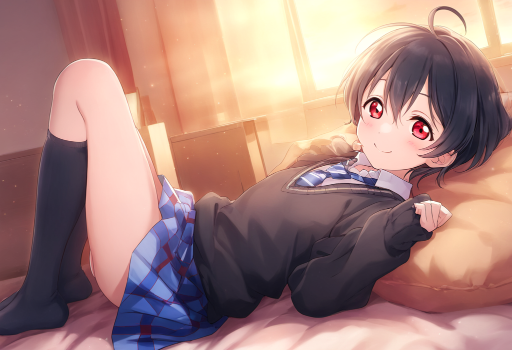 暑い日は部屋でごろごろ