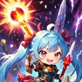 青髪の女騎士ちゃん 3枚目