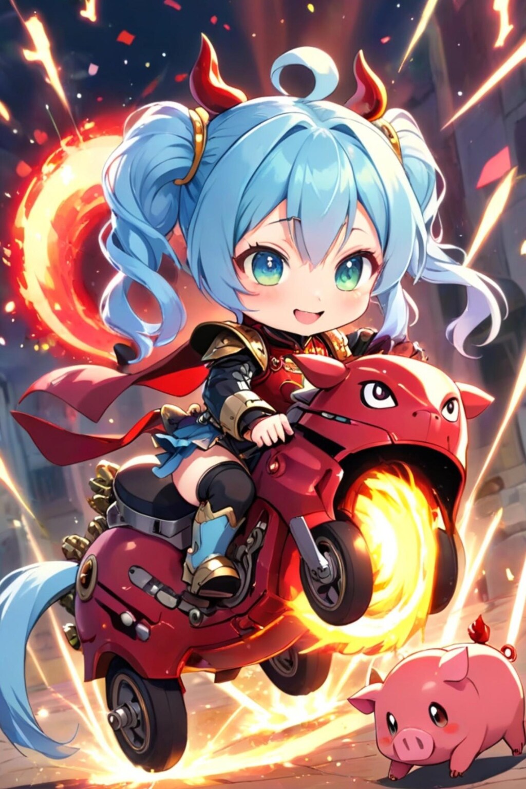 青髪の女騎士ちゃん