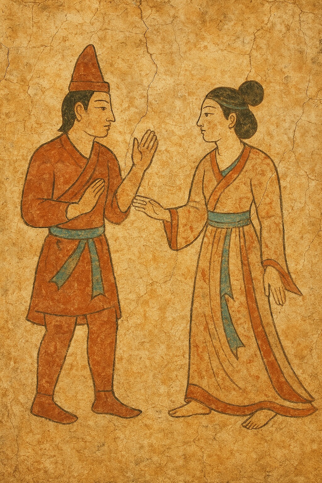 古墳にありそうな壁画（ChatGPT版） | の人気AIイラスト・グラビア