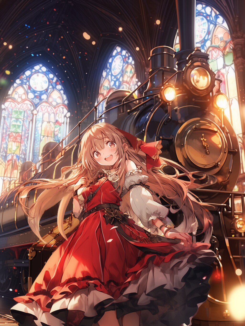 中世ヨーロッパ風の駅