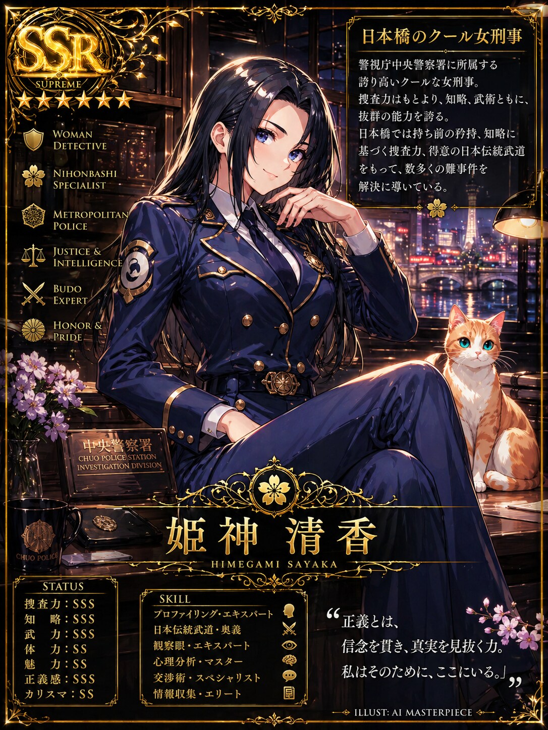 女刑事姫神清香のSSRカード