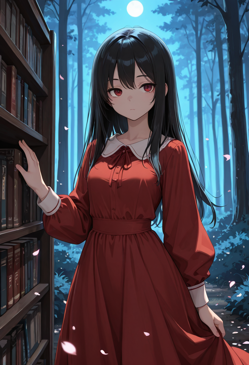 森の図書室 | の人気AIイラスト・グラビア