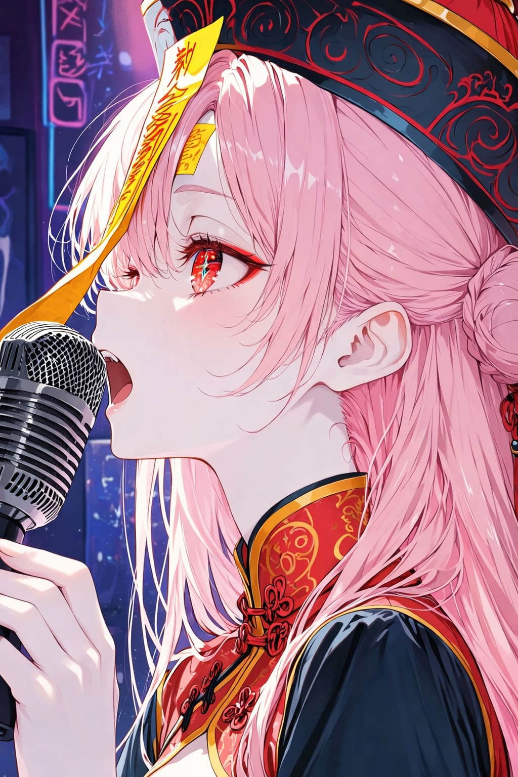 熱唱するキョンシーさん