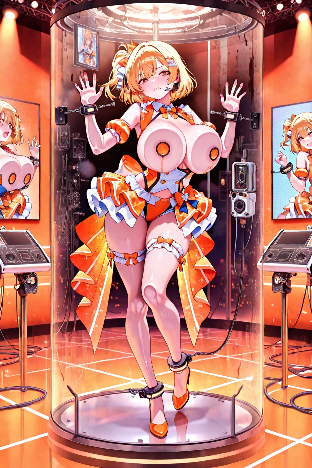 拘束されたアイドル