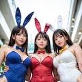 3人バニーガール03 2枚目
