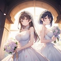百合と結婚式 4枚目