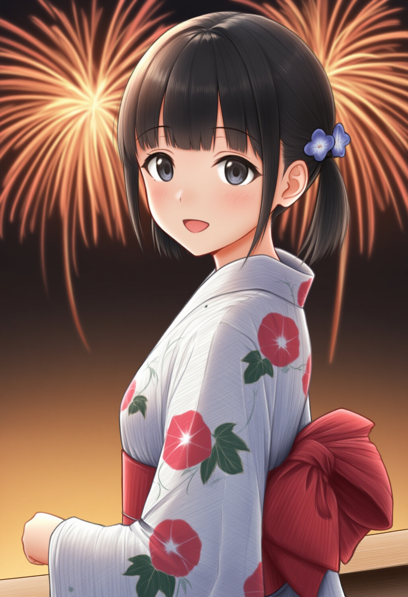花火と浴衣 | の人気AIイラスト・グラビア