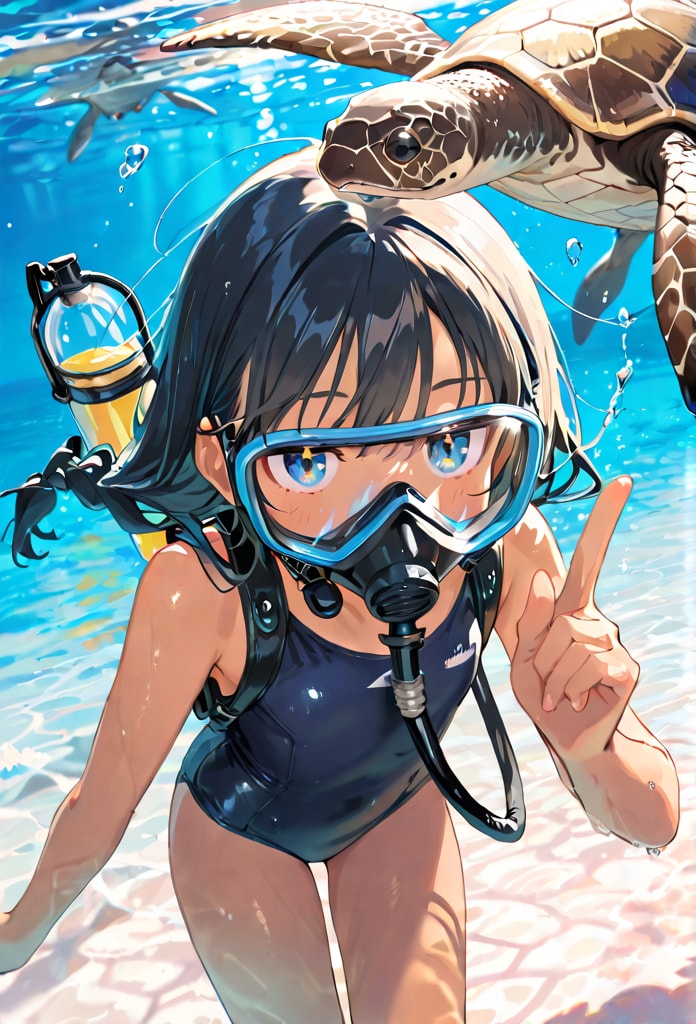 ウミガメと戯れてみない？𓆉