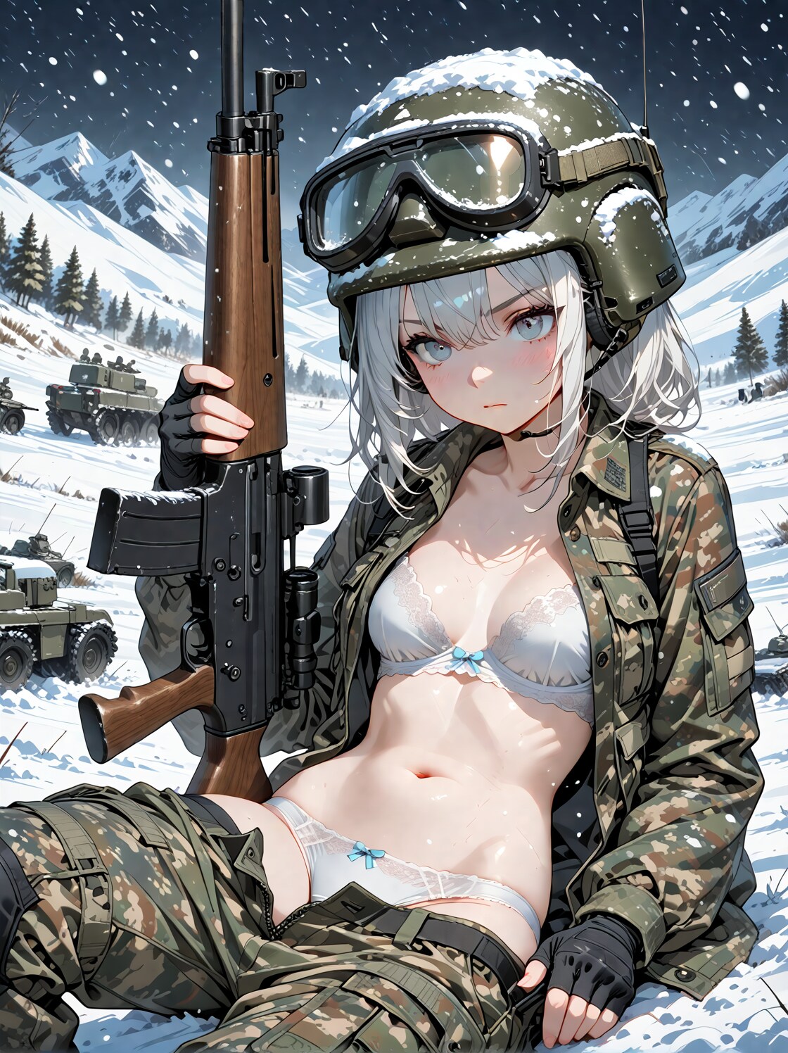 雪山の兵士