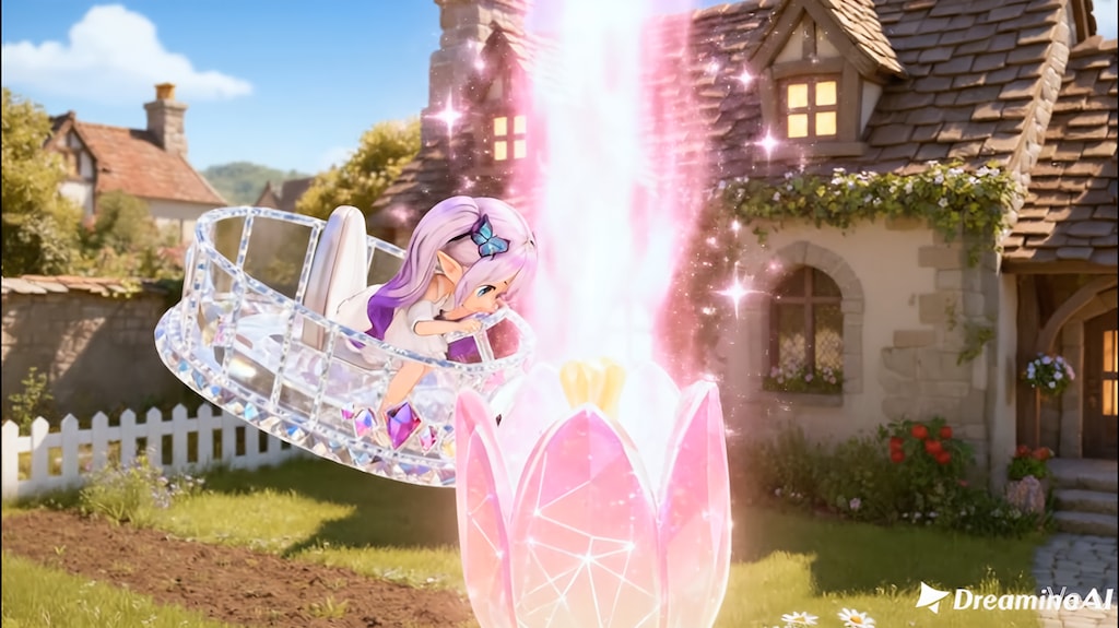 光るお花を覗いてみまーす！👀🌷✨