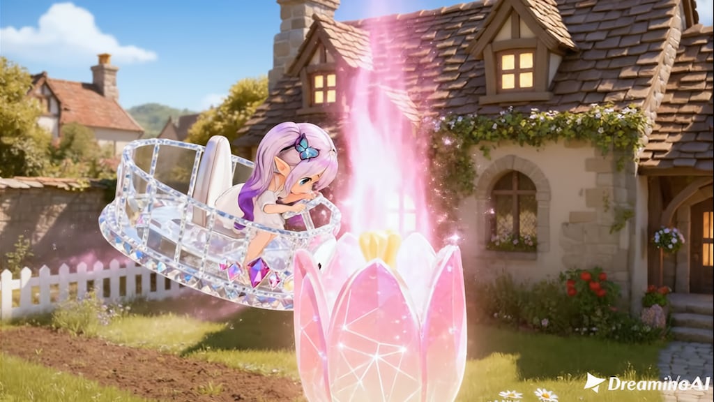 光るお花を覗いてみまーす！👀🌷✨