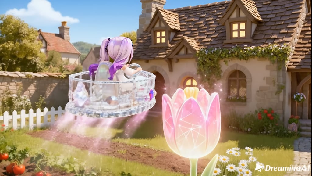 光るお花を覗いてみまーす！👀🌷✨