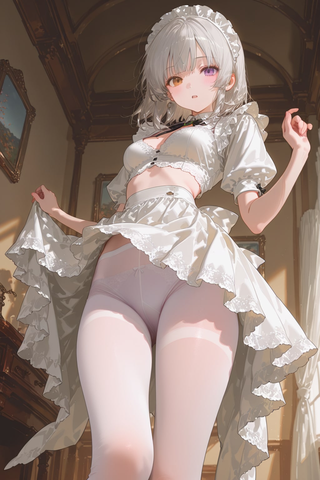 銀髪メイドさん